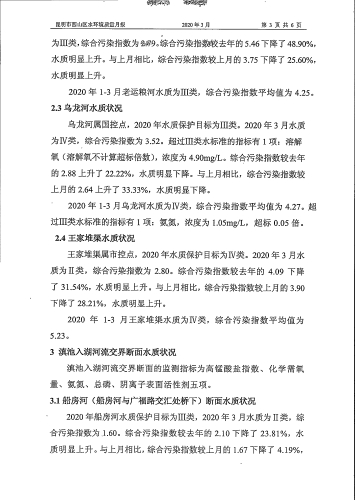 2020年3月西山区地表水环境质量月报（非国考）-5