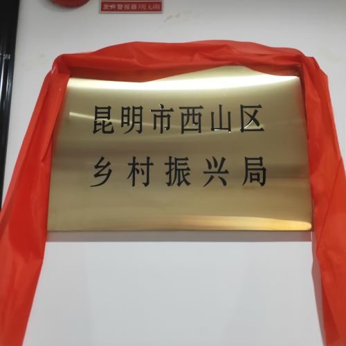 2021年6月3日西山区乡村振兴局正式挂牌