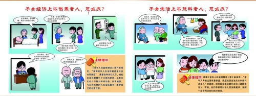 老年人权益保护法漫画