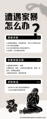海口街道反家暴宣传海报2